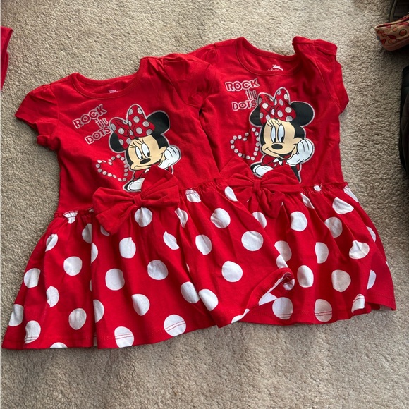 Disney Red and White Ruffled Tiered Sundress - Picture 1 of 4